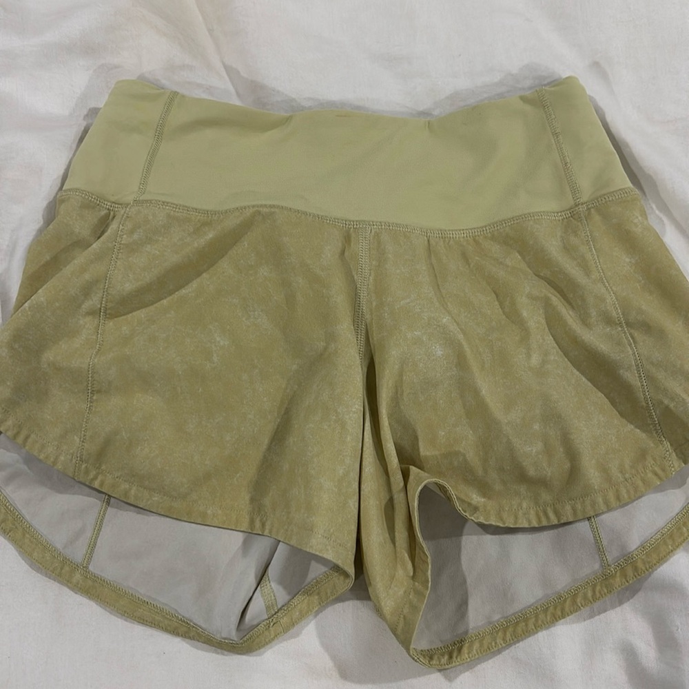 Lululemon speed shorts, size 0